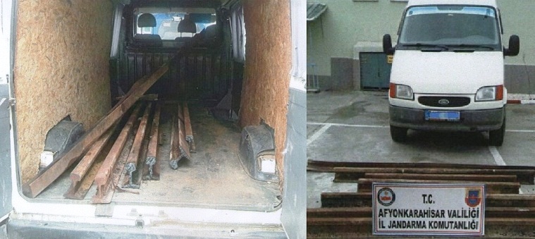 Tcdd'ye Ait Rayları çalan Hırsızları Jandarma Yakaladı