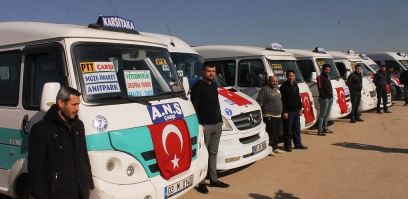 Minübüsçülerin Bir Günlük Kazancı Mehmetçiğe Gidecek