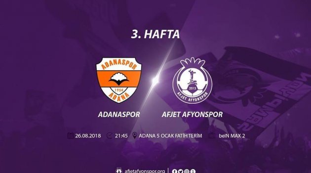 Adanaspor - Afjet Afyonspor Maçı Pazar Günü, Beın Max2 Naklen