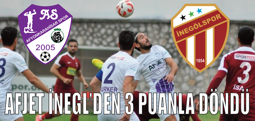 Afjet Spor İnegölden 3 Puanla Döndü