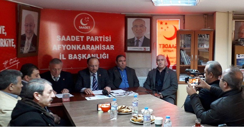 Saadet Partisi Afyonkarahisar İl Başkanlığı Basın Toplantısı
