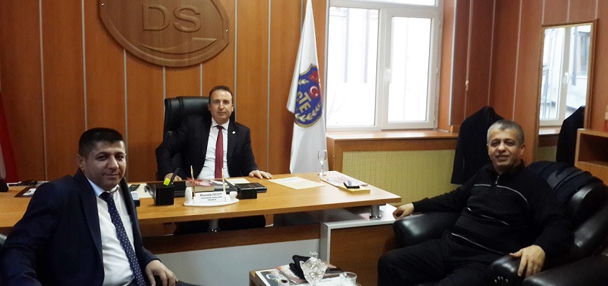 Başkan Uçmak Müdür Mustafa Ersoy'u Ziyaret Etti