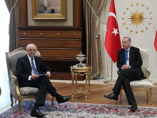 Bbva Yönetim Kurulu Başkanı Gonzalez Cumhurbaşkanlığı Külliyesinde