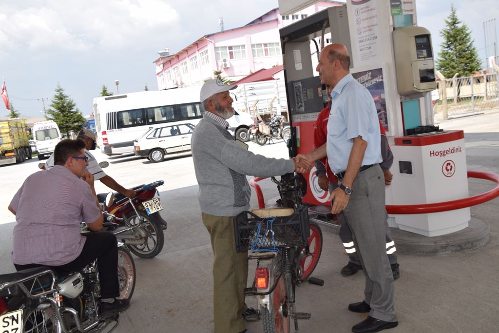 Başkan Bozkurt, Akaryakıt İstasyonunda İncelemelerde Bulundu