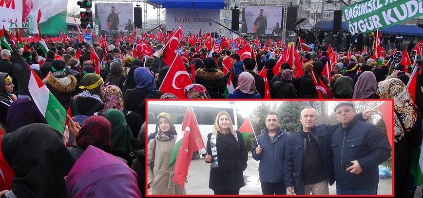 Afyon'lu Stk'lar Ankara Tandoğan 'da Kudüs Mitingine Katıldı