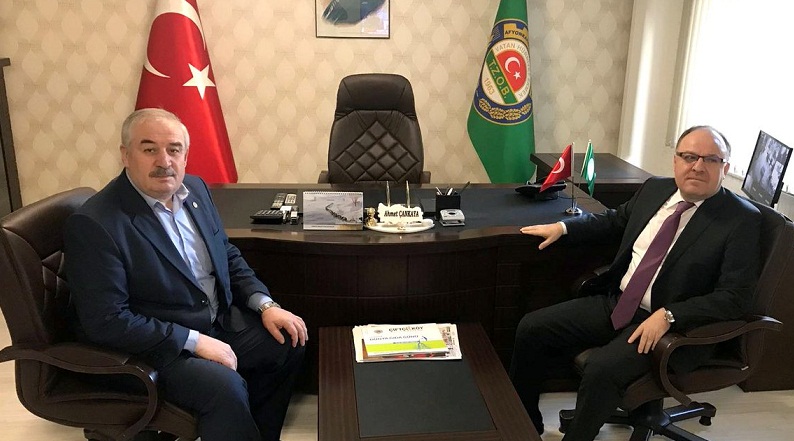 Vali Tutulmaz Ziraat Odası Başkanını Ziyaret Etti
