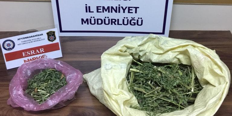 çobanlar'da Uyuşturucu Operasyonu