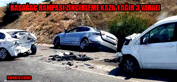 Başağaç Rampası Zincirleme Kaza 1 Ağır 3 Yaralı