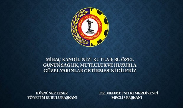 Afyon Ticaret Ve Sanayi Odası Kandil Mesajı