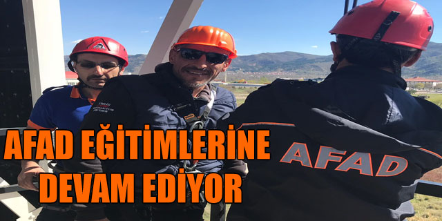 Afad Eğitimlerine Devam Ediyor
