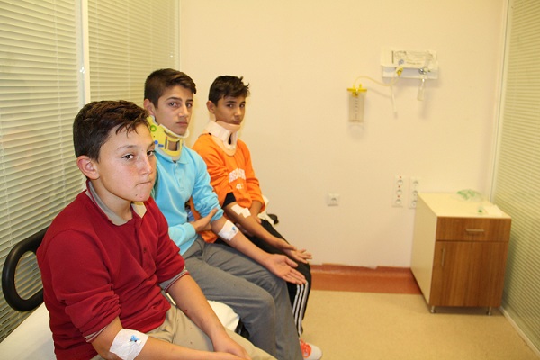 öğrenci Servisi çarpıştı: 8 Yaralı