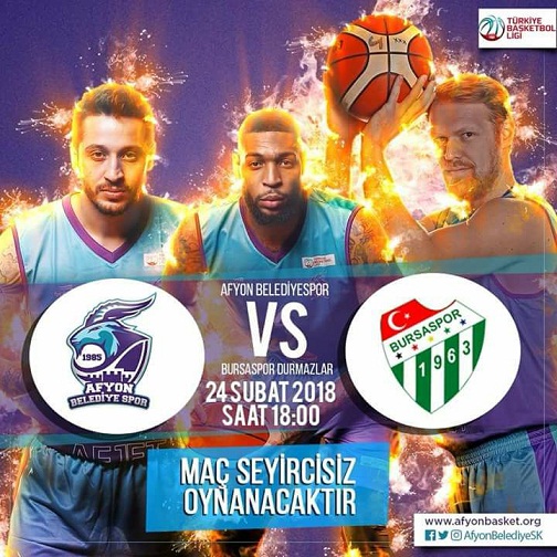 Afyon Belediye Spor - Bursaspor Durmazlar Müsabakası Seyircisiz Oynanacak