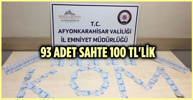 Afyonkarahisar'da Sahte Para Operasyonu Yapıldı
