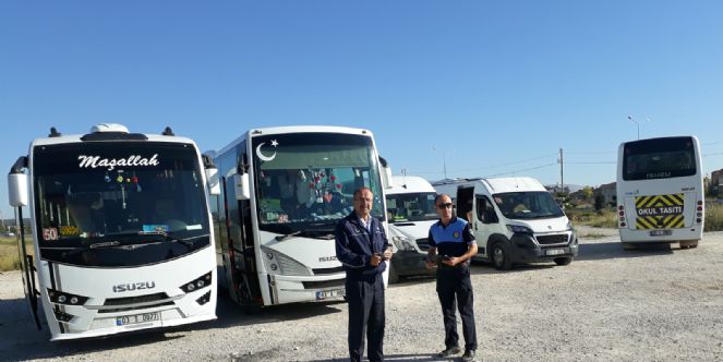 Zabıta Okul Servislerini Denetledi