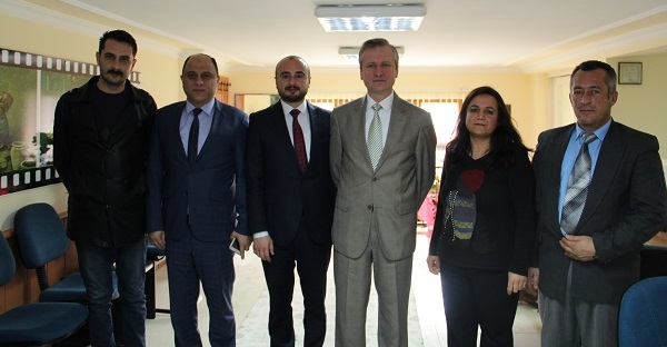 Dinar Kaymakamı şahin Yeni Başkan Bekle’yi Ziyaret Etti