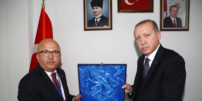 Cumhurbaşkanımızdan Başkan çoban´a Plaket