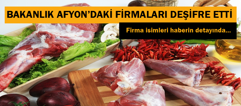 Bakanlık Deşifre Etti.! Afyon'dan Firmalar Var..
