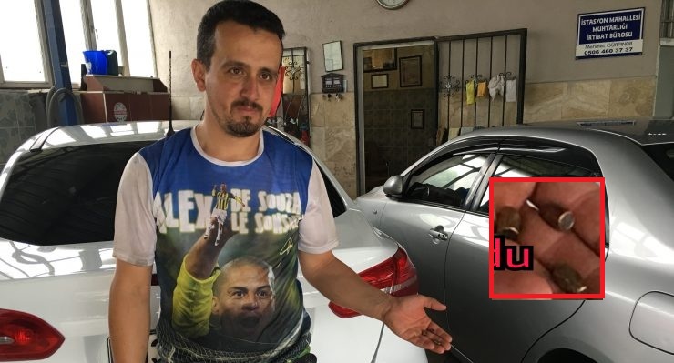 Silah’tan çıkan Mermi İşyerinin Sacını Deldi..
