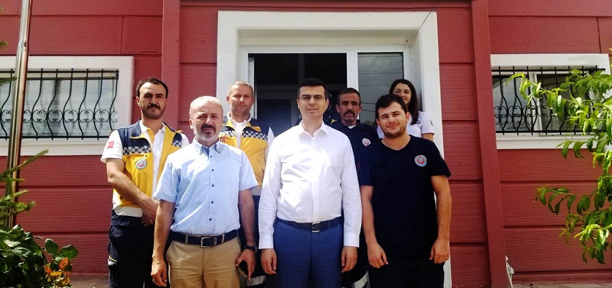 Korkmaz, Acil Sağlık Hizmet İstasyonlarını Ziyaret Etti.