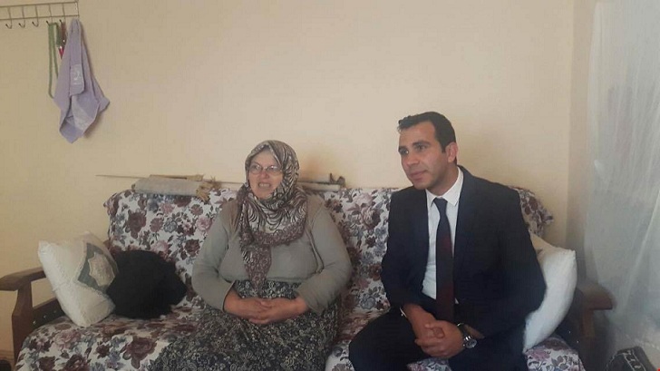 Kaymakam Algın, şehit Ailesini Ziyaret Etti