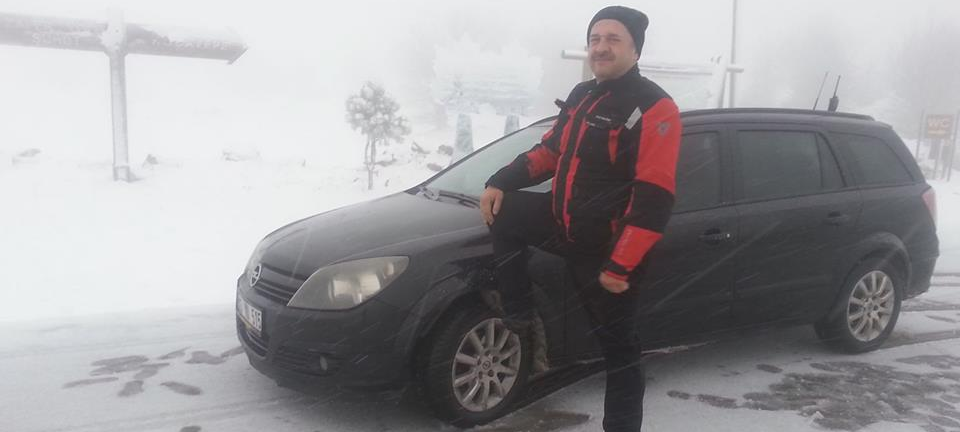 Yılın İlk Karı Kocatepeye Yağdı ...