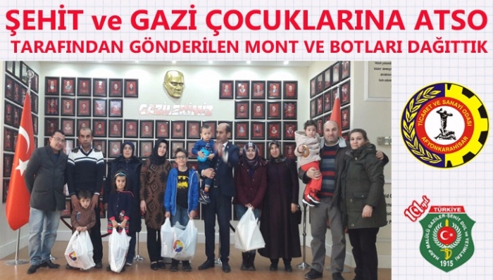 Atso şehit Ve Gazi çocuklarına Mont Ve Bot Dağıttı