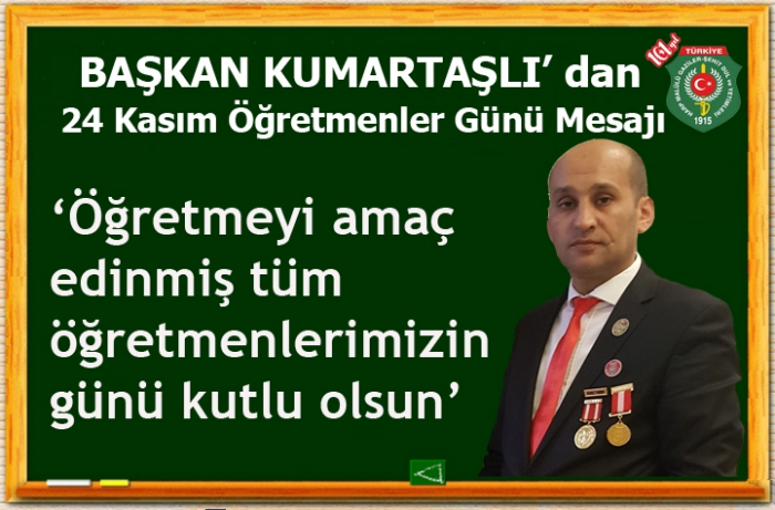 Başkan Kumartaşlı'dan öğretmenler Günü Mesajı