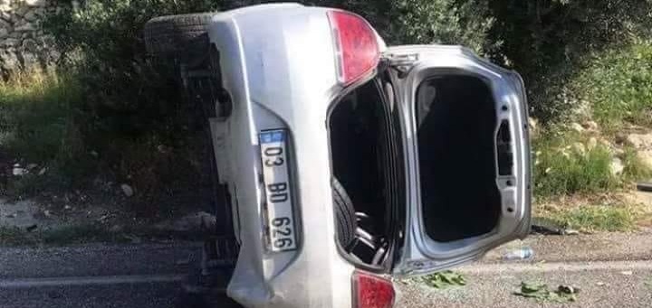 Afjet Afyonspor- Sakaryaspor Maçına Giderken Kaza Yaptılar