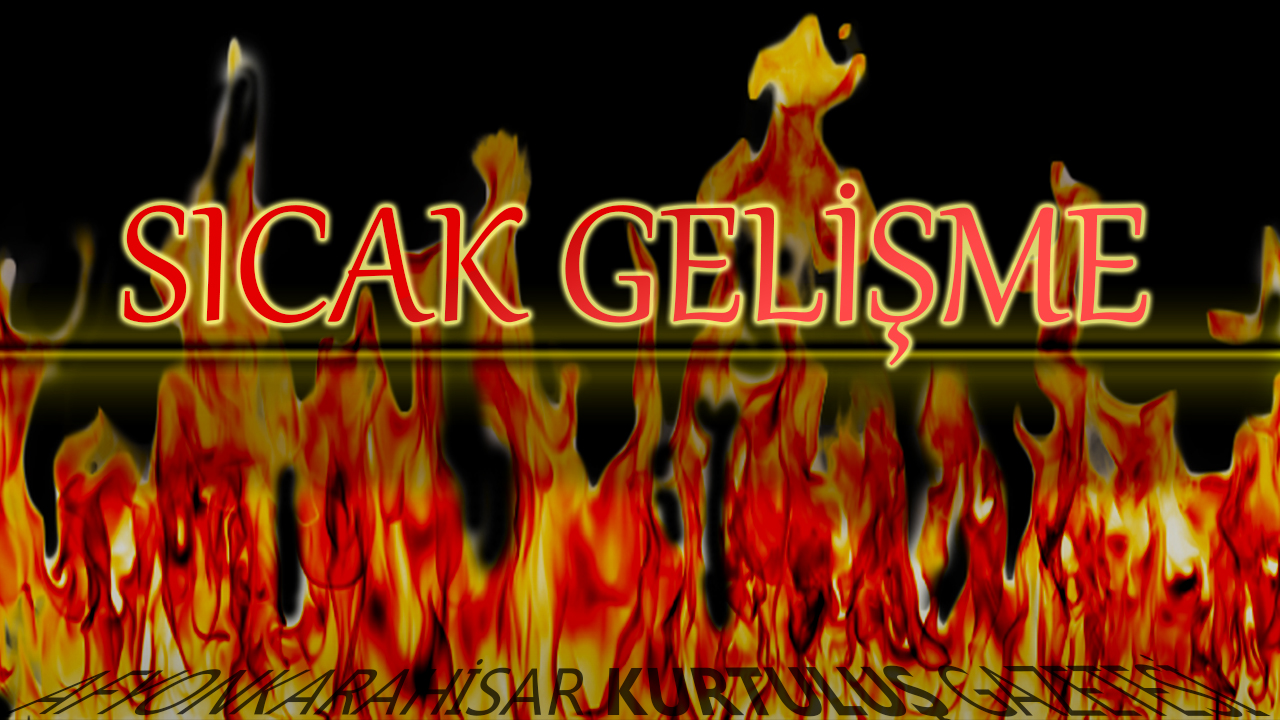 Dinar'da Tren Tren Kazası