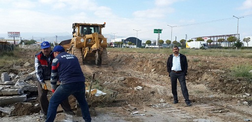 Afyon 2.küçük Sanayi Sitesinin 1.giriş Yolu Yapılıyor