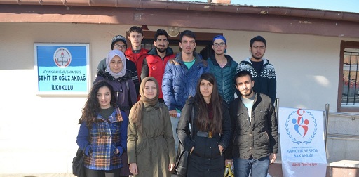 Gençlik Merkezinden Köy Okullarına Destek