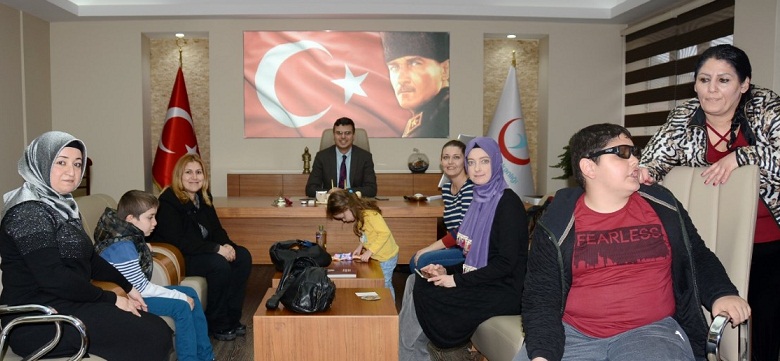 Müdür Korkmaz'a Otistik çocuklar Derneğinden Ziyaret