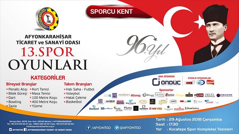 13. Atso Spor Oyunları’nda Fikstür çekimi Yarın