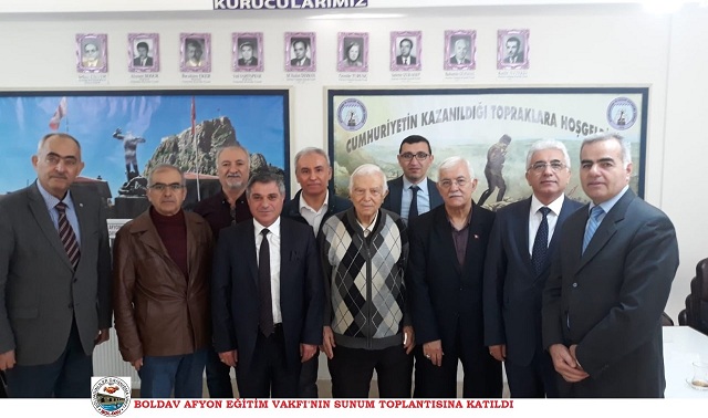 Boldav Afyon Egitim Vakfi Nin Sunum Toplantisina Katildi Genel Afyon Yerel Basin