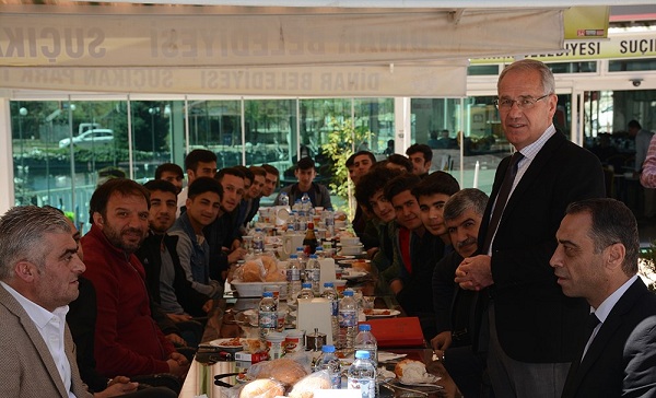 Başkan Acar Dinar Spor İle Bir Araya Geldi