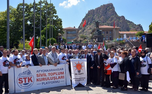 Ak Partililer Filistin’e Destek İçin Meydanlara İndi