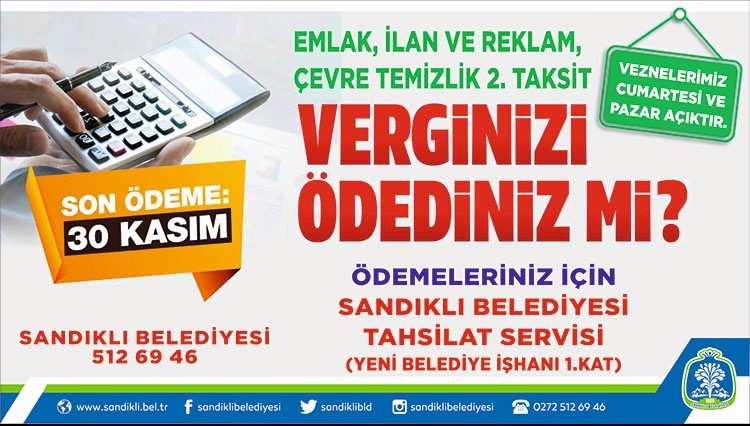 Emlak Ve çevre Temizlik Vergisinde Son Gün 30 Kasım