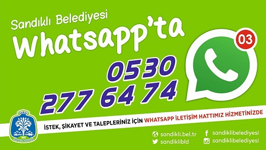 Sandıklı Belediyesi Whatsapp Hattı Devrede