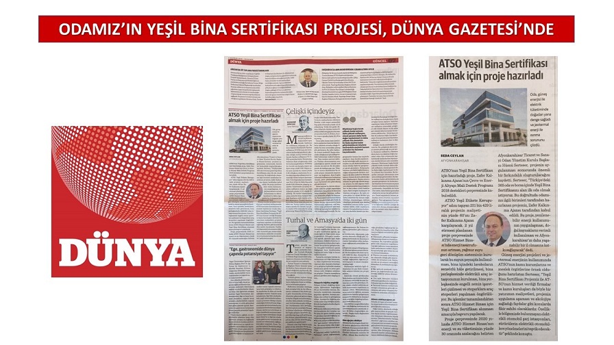 Tso’nun Projesi Dünya Gazetesi’nde