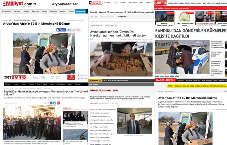 Afrin'e Gönderilen Bükmeler Ulusal Basında