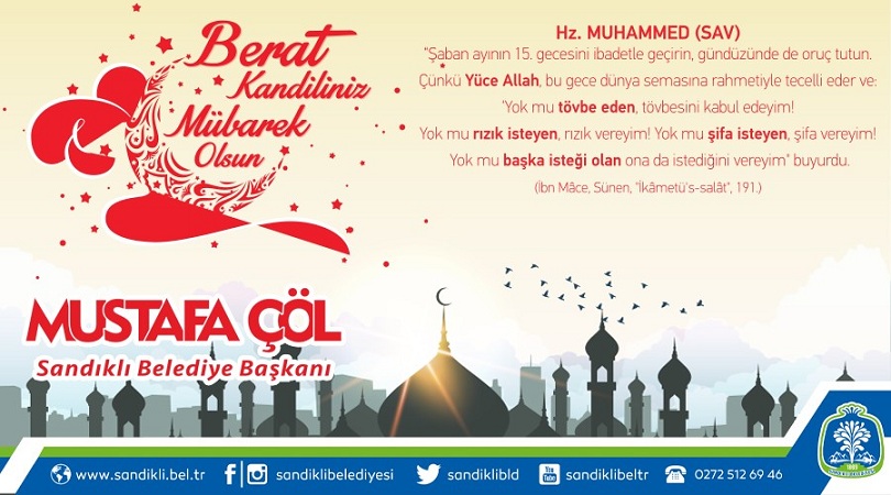 Başkan Mustafa çöl’den Berat Kandili Mesajı