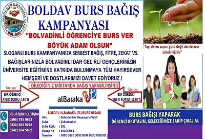 Burs Kampanyasina Destek Cagrisi Genel Afyon Yerel Basin