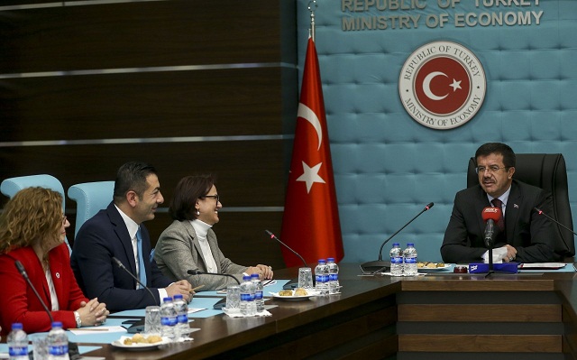 Ekonomi Bakanı Zeybekci’yi Ziyaret Ettiler