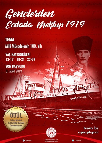 Gençlerden Ecdada Mektup 1919' Yarışmasının Sonucu..