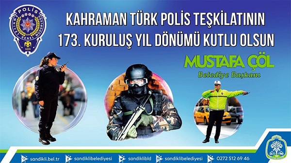 Başkan çöl Polis Teşkilatının Kuruluş Yıldönümünü Kutladı