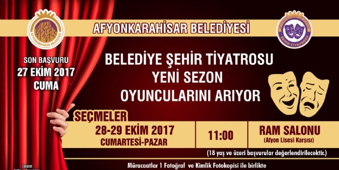şehir Tiyatrosu Yeni Oyuncularını Seçiyor