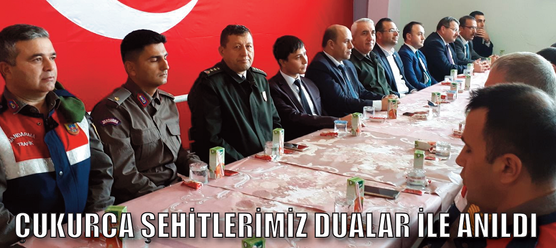 çukurca şehitlerimiz Dualar İle Anıldı